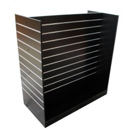 AGENCEMENT MAGASIN : Panneau rainur&eacute;s multiface noir