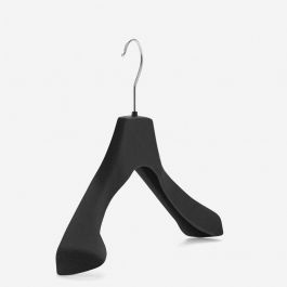 EQUIPO DE TIENDAS : Percha de pl&aacute;stico 45 cm con acabado de terciopelo