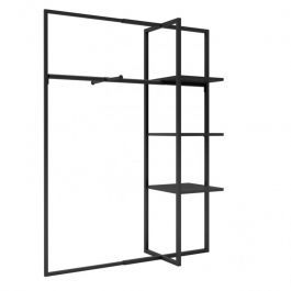 EQUIPO DE TIENDAS : Perchero extensible y modular negro h 150cm