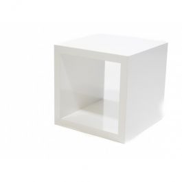 EQUIPO DE TIENDAS : Podium glossy blanco 40x40x40 cm