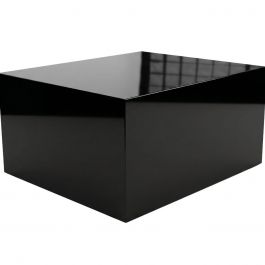 AGENCEMENT MAGASIN : Podium noir brillant 100x100x50cm