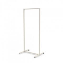AGENCEMENT MAGASIN : Portant droit en metal blanc 60cm x 155cm