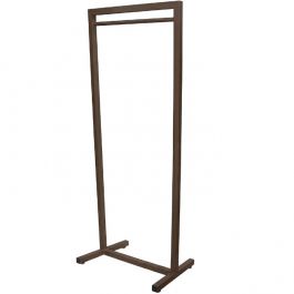 AGENCEMENT MAGASIN : Portant vetement droit coloris marron 180cm x 62,5cm