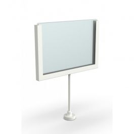 AGENCEMENT MAGASIN : Porte affiche magn&eacute;tique a6 blanc