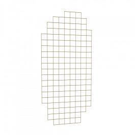 AGENCEMENT MAGASIN : Pr&eacute;sentoir grillag&eacute; dor&eacute; 2000 x 900 mm