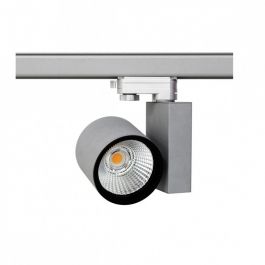 AGENCEMENT MAGASIN : Projecteur led 3000k sur rail triphas&eacute; spirit gris