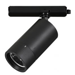 EQUIPO DE TIENDAS : Proyector de aluminio negro de 3 fases 3000k