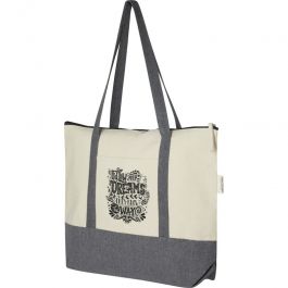 Sacs en coton personnalis&eacute;s Sac &agrave; fermeture &eacute;clair 320g - 34x10x46cm Tote bags