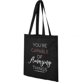 Sacs en coton personnalis&eacute;s Sacs en coton noir personalis&eacute;s - 140gr -38x42c Tote bags