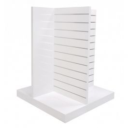 SHOPFITTING : Slatwall double multside white