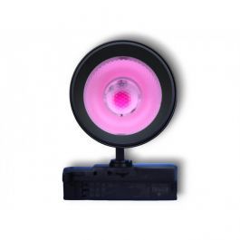 AGENCEMENT MAGASIN : Spot led noir lumi&egrave;re rose 30w pour rail triphas&eacute;