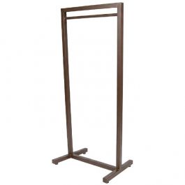 STENDER PER ABBIGLIAMENTO - STENDER NEGOZI GRANDI DIMENSIONI : Stender dritti marrone grande modello 150cm x 62,5cm