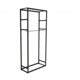 Gondoles magasin Store gondola bigshop noir H 240 x 108 x 45 cm Mobilier shopping