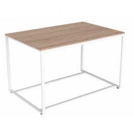 NOVIT&Agrave; : Tavolo da negozio bianco e legno 150 x 100 x 90 cm