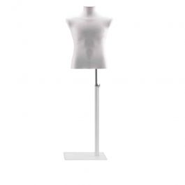 BUSTOS HOMBRE : Torso 3/4 verde cuero blanco hombre maniqu&iacute;