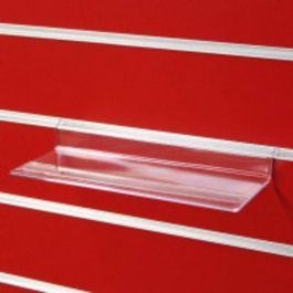 Accessories for slatwalls Transparent shoes rack for grooved pane Mobilier shopping