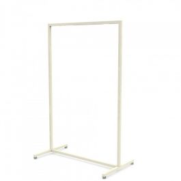 SHOPFITTING : White clothing rail 90cm x 155cm