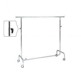 CLOTHES RAILS - HANGING RAILS WITH WHEELS : Xxl hanging rails metal with wheels
